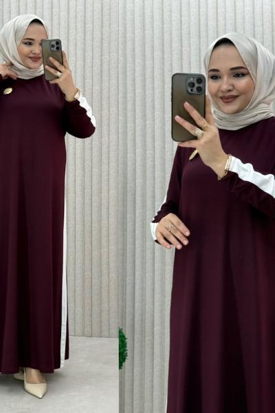 BUGLEM ELBİSE Bordo