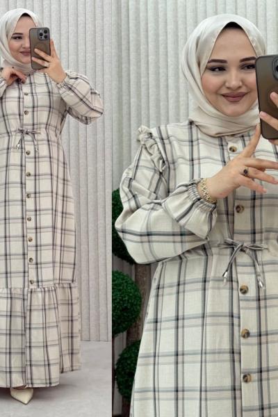 Figen Elbise Taş Rengi