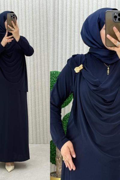 Pınar Elbise Lacivert