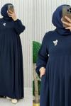 Sevinç Elbise Lacivert