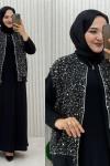 Seren Yelekli Takım Siyah