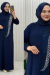 Günışığı elbise Lacivert
