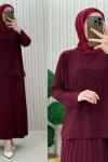 Hadise Etekli Takım Bordo
