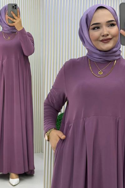 Esengül Elbise Lila