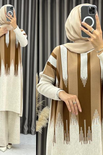 Fettan Triko Takım Taş Rengi