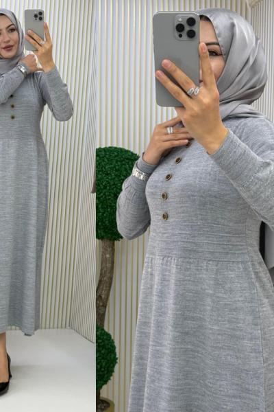 Gizem Elbise Gri