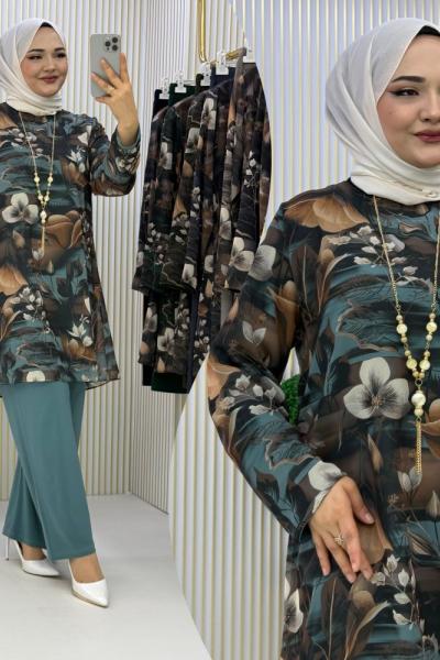 Neslihan Takım Mint Yeşili