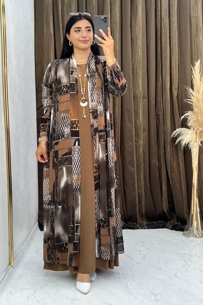 Selin Elbise Takım  Vizon