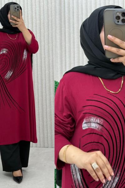 Tina Tunik Bordo