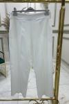 Bol Paça Double Pantolon Beyaz