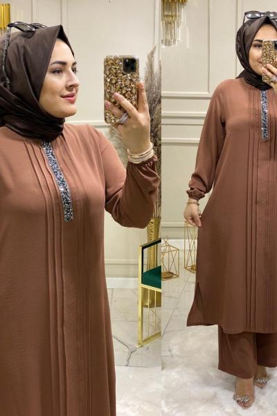 Zühre Takım Kahverengi