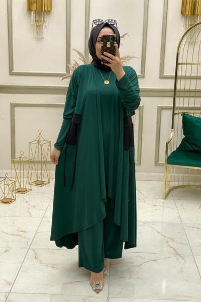 Pamir 3 Lü Takım Zümrüt