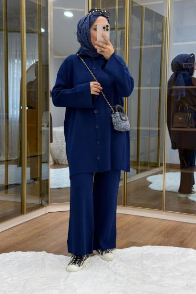 Triko Takım Saks Mavisi