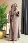 SOLEA ABAYA Kahverengi