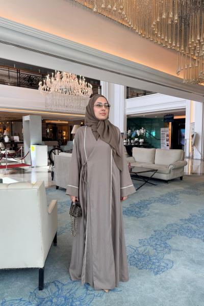 Parle Abaya Kahverengi