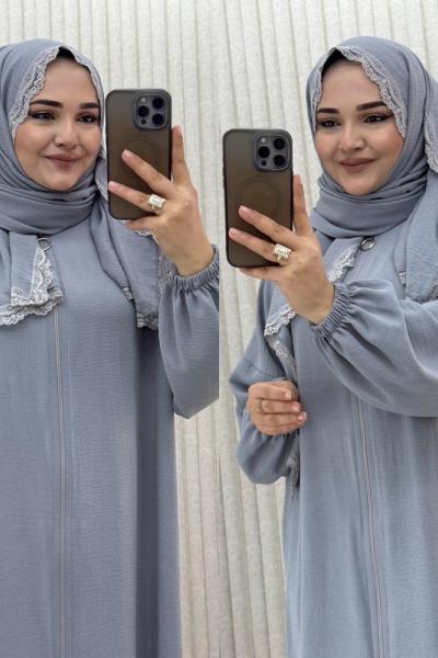 Nursema Elbise Gri