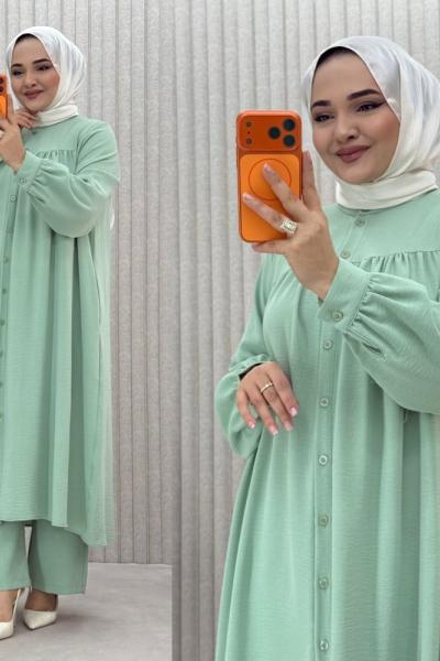 Betül Takım Mint Yeşili