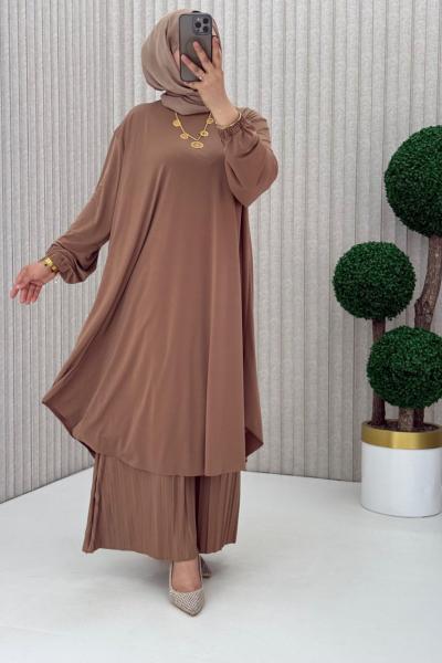 Suzan Pantolonlu Takım Camel