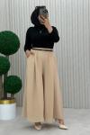 Nilüfer Pantolon Etek Taş Rengi