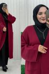 Yaren Triko Hırka Bordo