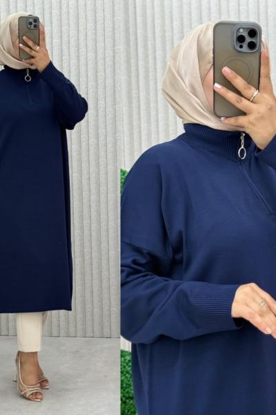 Evay Tunik  Lacivert