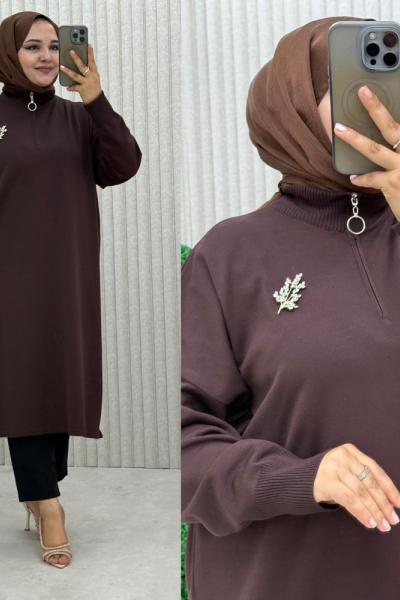Evay Tunik  Kahverengi