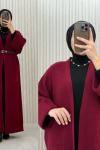 Selvi Hırka Bordo