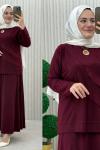nurda etekli takım Bordo