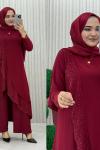 Azize Abiye Takım Kırmızı