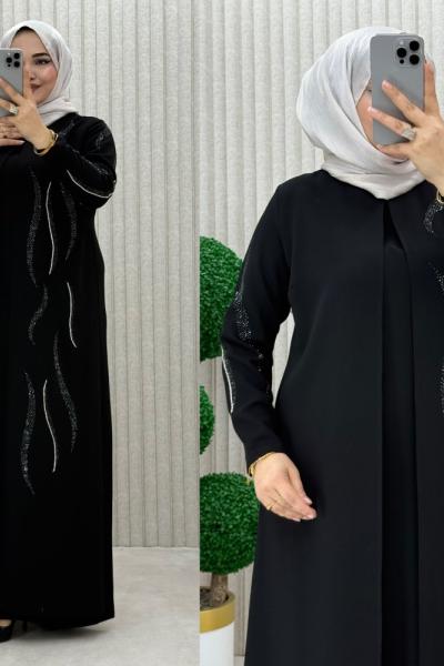 Sahra Abiye Elbise Siyah