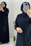 Sahra Abiye Elbise Lacivert