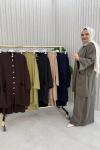 Harem Pantolonlu Takım  Taş Rengi