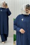 Arzu pantolonlu takım Lacivert