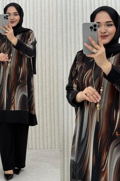 Alina 2 li Takım  Siyah