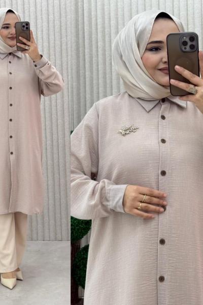 Kumsal Tunik Bej