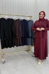 Kübra Etekli Takım Bordo