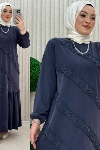 Manolya elbise Antrasit