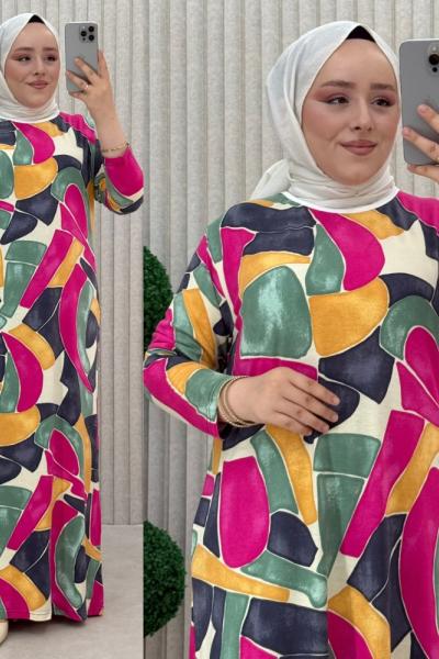 Sedef Elbise Pembe