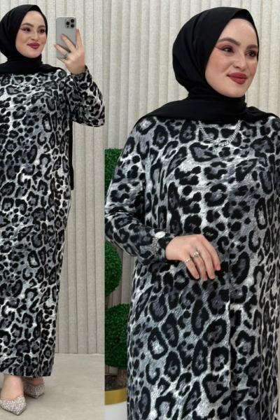 Buket Elbise Leopar