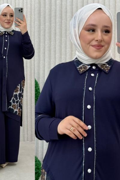 Luis Pantolonlu Takım Lacivert