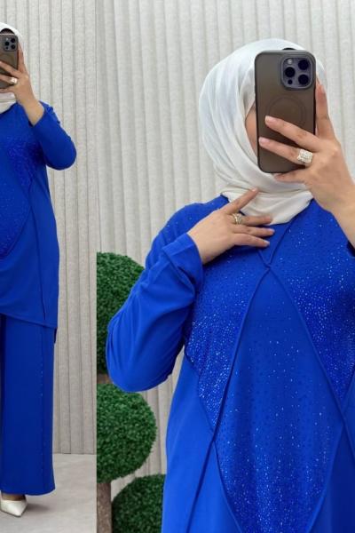 Gökçe Takım Saks Mavisi