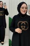 Gizem taşlı takım Siyah