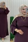 Lavinya Elbise Bordo