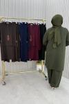 Süha pantolonlu takım Bordo