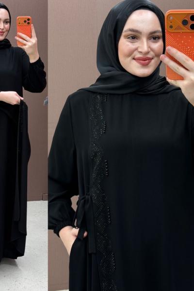 Aygün Kapaklı Ferace Siyah