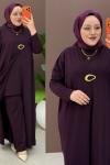 Elif 3 lü Takım Mürdüm