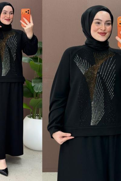 Naz Etekli Takım Siyah