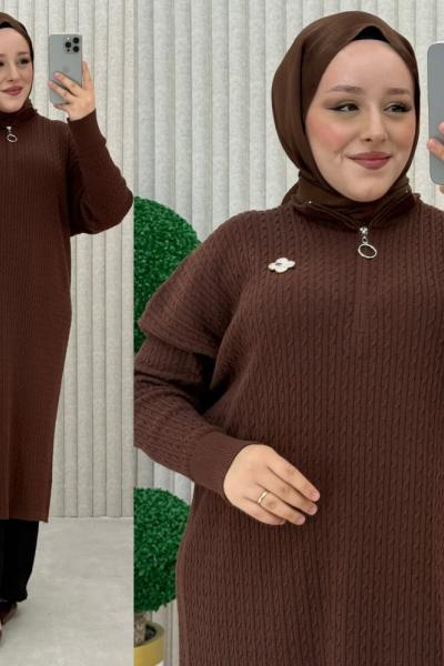 Jale Tunik Kahverengi