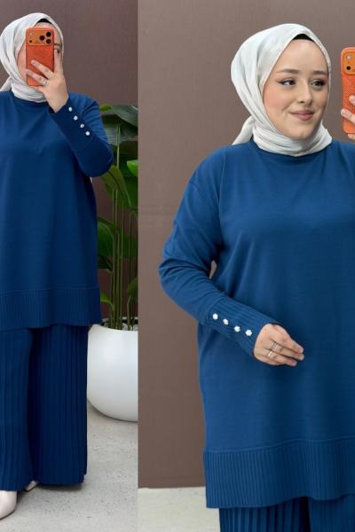 Dila Pantolonlu Takım İndigo