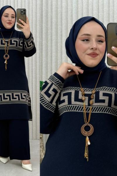 Athena Triko Pantolonlu Takım Lacivert